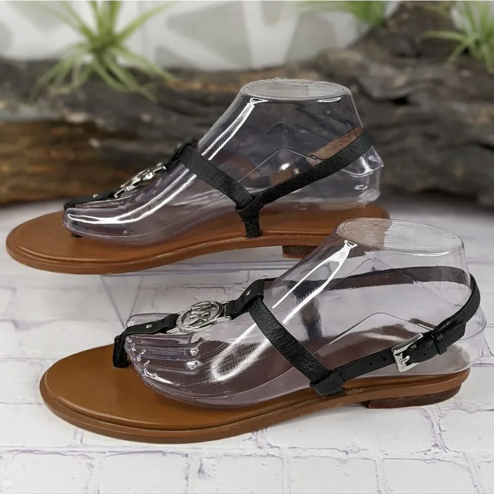 Michael Kors Sondra Logo Flat Sandals